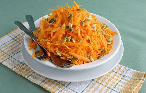 salad Autumn is based on pumpkin seeds against prostatitis